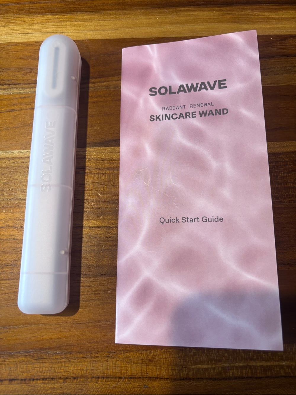 Solawave Red Light Therapy Skincare Wand — Rose Gold